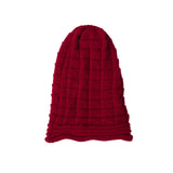 Outdoor Knitted Beanie with Pleated Cuff - Syosisny Store