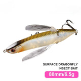 Dragonfly Topwater Crawler Fishing Lures Bait (1pcs with Random color)