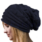 Outdoor Knitted Beanie with Pleated Cuff - Syosisny Store