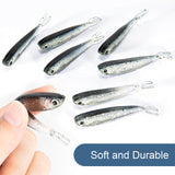 Soft Fishing Minnow Baits Forked Tail (50pcs/set) - Syosisny Store