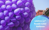 100 Pack of 12 Inch Purple Latex Balloons for Parties and Events - Syosisny Store