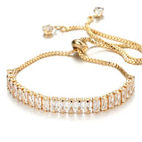 Sparkling Micro Inset Color Zircon Pull Bracelet - Adjustable Fashion Jewelry for Women - Popular Accessory for Any Occasion