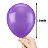 100 Pack of 12 Inch Purple Latex Balloons for Parties and Events - Syosisny Store