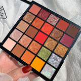 25 Colors Kaleidoscope Eye Shadow Palette with 7 brushes - Syosisny Store