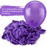 100 Pack of 12 Inch Purple Latex Balloons for Parties and Events - Syosisny Store