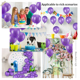 100 Pack of 12 Inch Purple Latex Balloons for Parties and Events - Syosisny Store