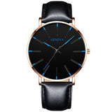 2023 Minimalist Men&#39;s Fashion Ultra Thin Watches Simple Men Business Stainless Steel Mesh Belt Quartz Watch relogio masculino - Syosisny Store