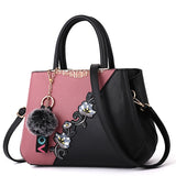 Embroidered Messenger Bags Women Leather Handbags Bags for Women 2021 Sac a Main Ladies Hand Bag Female Hand bag new - Syosisny Store