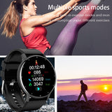 LIGE 2023 New Smart Watch Men Full Touch Screen Sport Fitness Watch IP67 Waterproof Bluetooth For Android ios smartwatch Men+box - Syosisny Store