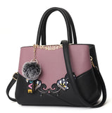 Embroidered Messenger Bags Women Leather Handbags Bags for Women 2021 Sac a Main Ladies Hand Bag Female Hand bag new - Syosisny Store