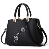 Embroidered Messenger Bags Women Leather Handbags Bags for Women 2021 Sac a Main Ladies Hand Bag Female Hand bag new - Syosisny Store