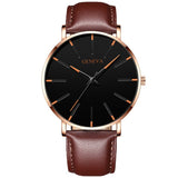 2023 Minimalist Men&#39;s Fashion Ultra Thin Watches Simple Men Business Stainless Steel Mesh Belt Quartz Watch relogio masculino - Syosisny Store