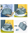 Soft Genuine Leather Handbag Elegant Fashion Tassel Female Shoulder Bag Large Capacity Simple Casual Women Crossbody Bag - Syosisny Store