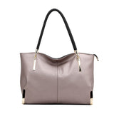 Women Purse Split Leather Handbag Female Shoulder Bag Designer Luxury Lady Tote Large Capacity Zipper Top Handle Bag