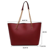 Casual Handbag Women Big Tote Bag Leather Handbags for Ladies New Elegant Shoulder Bag Luxury Handbags Women Bags Designer Sac - Syosisny Store